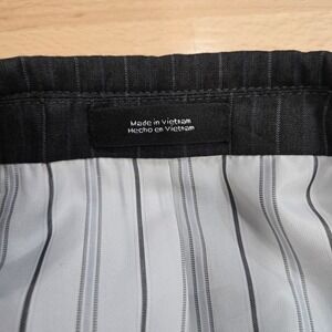 Raspini Men's Charcoal Gray Pinstripe Suit Jacket 42L Polyester Blend